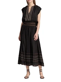 Joan Monica Embroidered Top