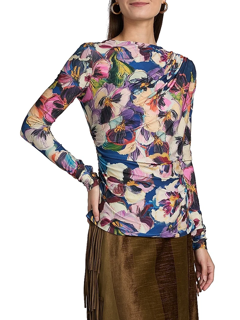 Carroll Lauren Printed Top