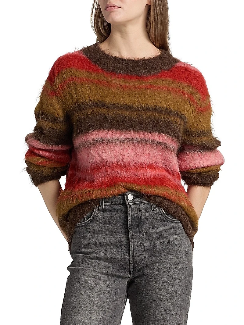 Prince Martina Striped Alpaca Wool-Blend Sweater