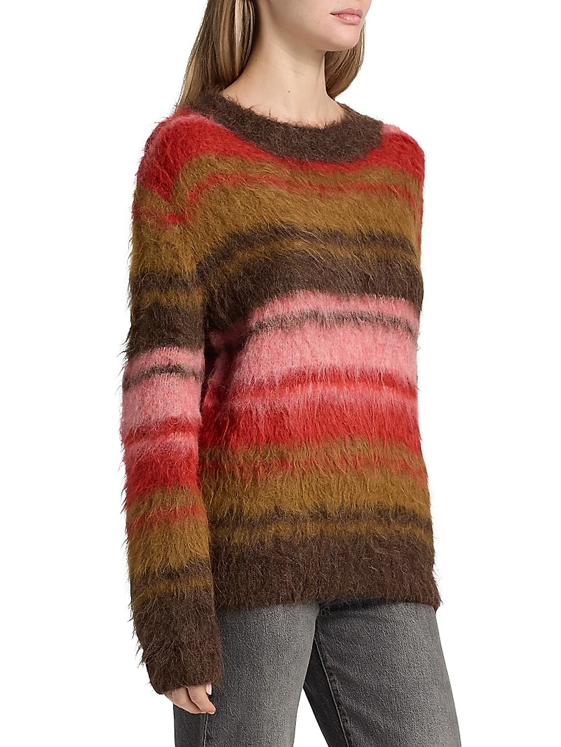 Prince Martina Striped Alpaca Wool-Blend Sweater