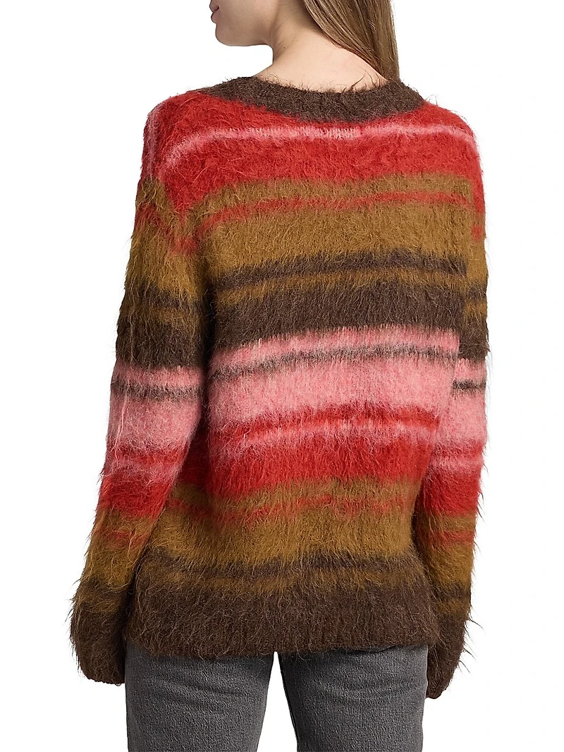 Prince Martina Striped Alpaca Wool-Blend Sweater