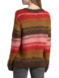 Prince Martina Striped Alpaca Wool-Blend Sweater