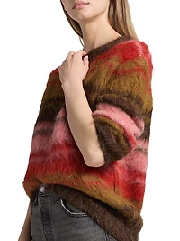 Prince Martina Striped Alpaca Wool-Blend Sweater