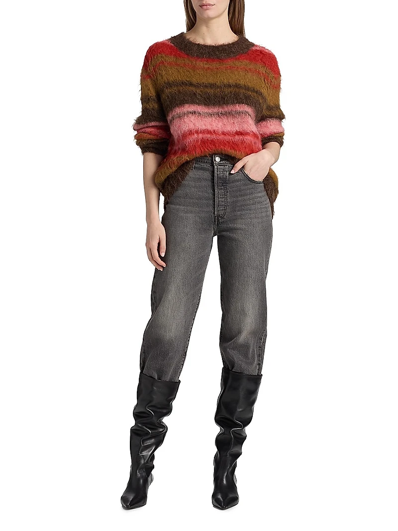 Prince Martina Striped Alpaca Wool-Blend Sweater