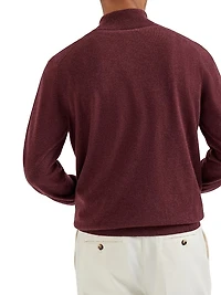 Cashmere Sweater with Half Zip