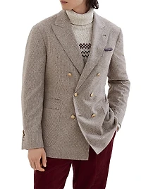 Checked Flannel One and a Half Breasted Deconstructed Blazer