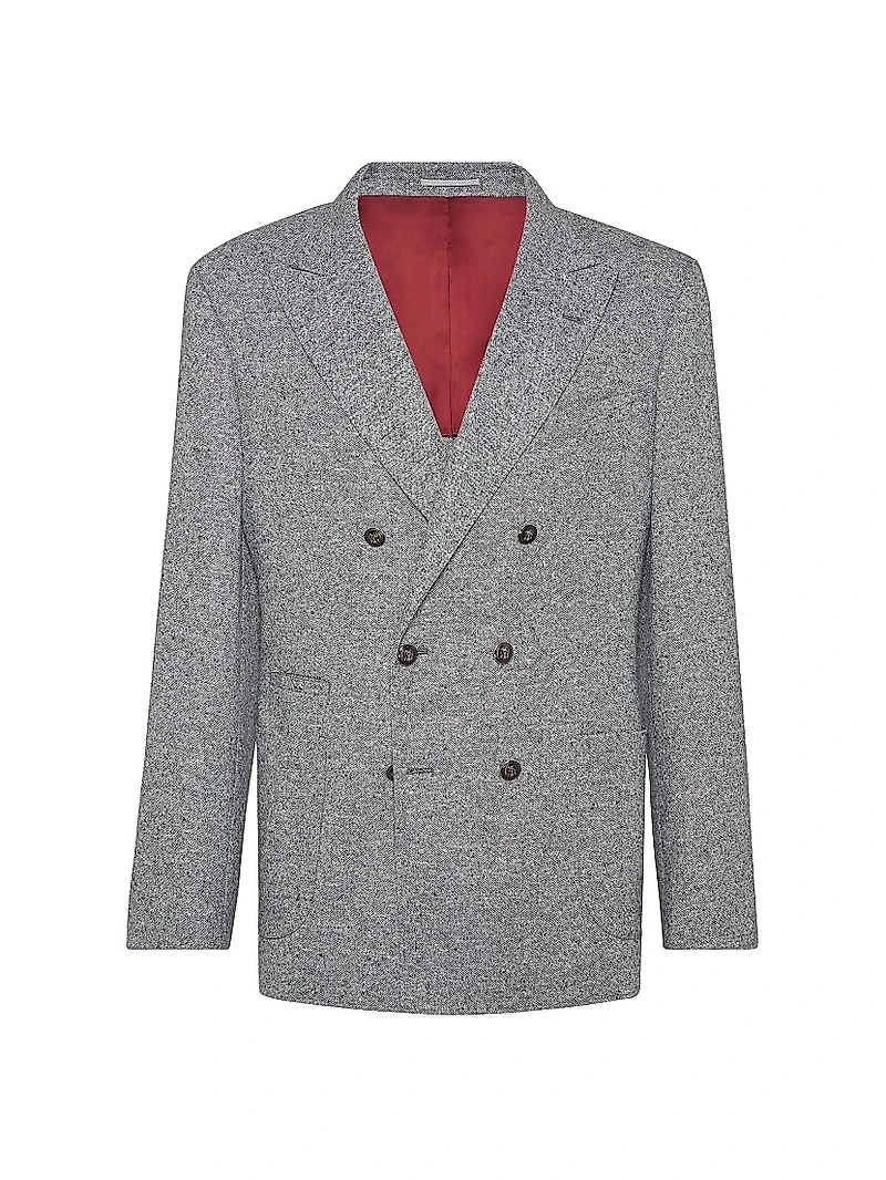Grisaille One and a Half Breasted Deconstructed Blazer