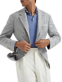 Silk and Cotton Lightweight Knit Polo Shirt