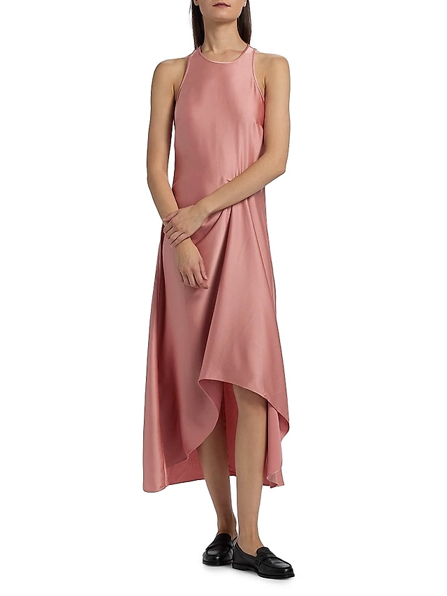 stevie may iris midi dress Women's Solange Satin Midi Dress - Olive - Size M