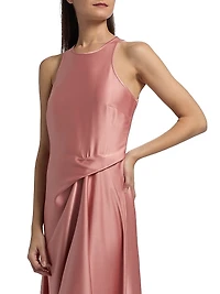 Micah Draped Midi-Dress