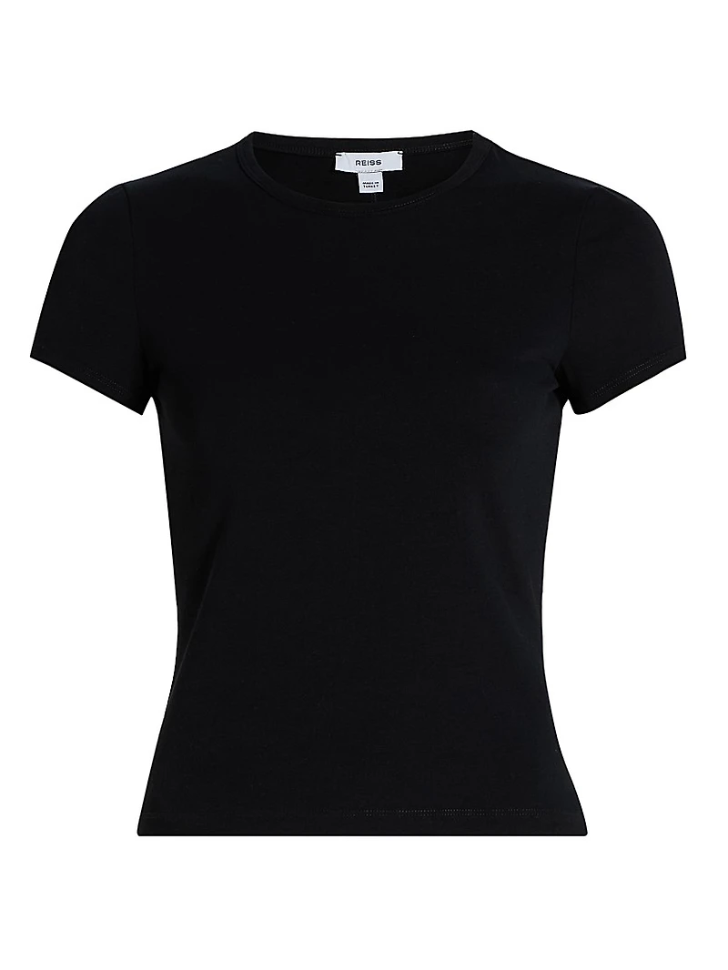 Jolie Stretch-Cotton Soft Crewneck T-Shirt