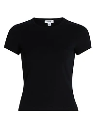 Jolie Stretch-Cotton Soft Crewneck T-Shirt