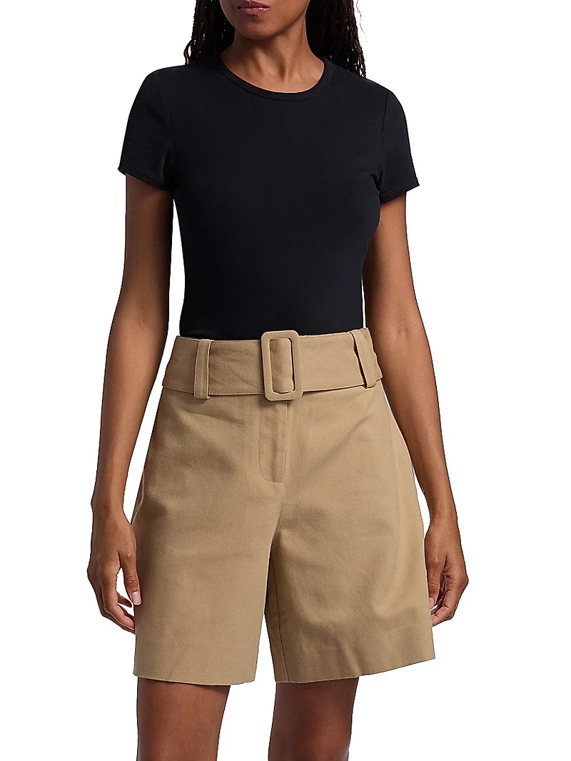 Jolie Stretch-Cotton Soft Crewneck T-Shirt
