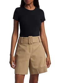 Jolie Stretch-Cotton Soft Crewneck T-Shirt