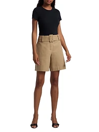 Jolie Stretch-Cotton Soft Crewneck T-Shirt