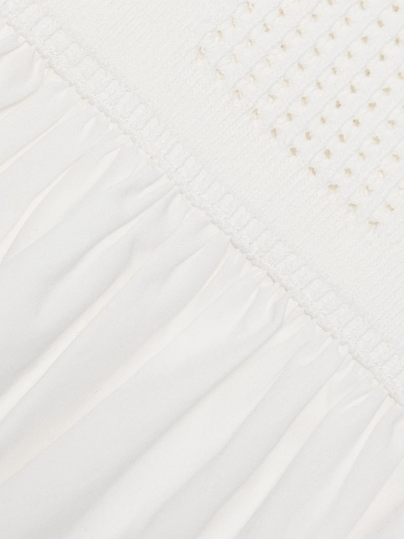 Kori Mix-Media Midi-Dress