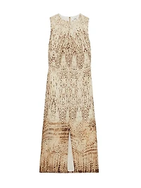 Presley Snake Print Midi-Dress
