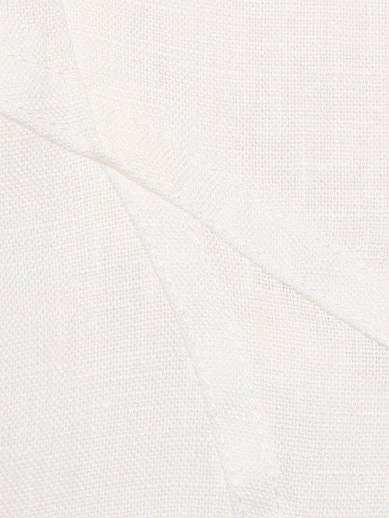 Romi Linen Balloon-Sleeve Dress