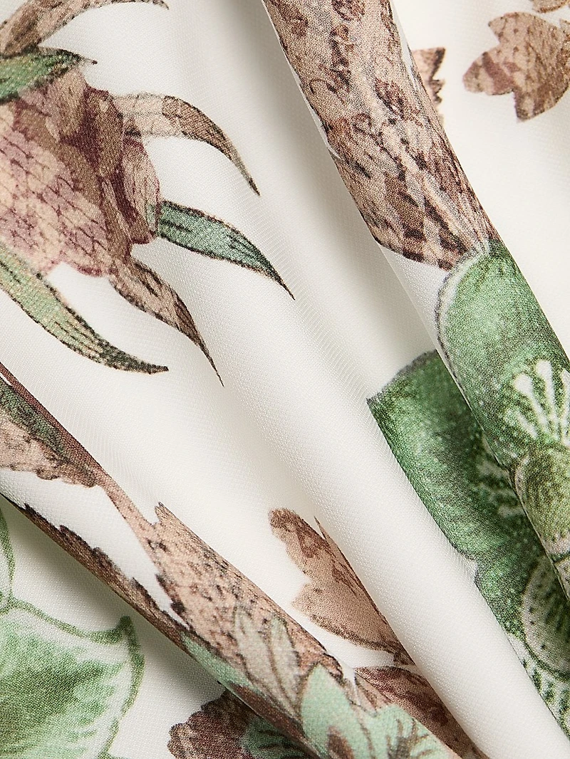 Faya Floral Belted Shirtdress