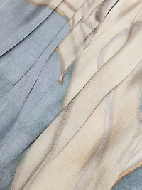 Gigi Floral Satin Button-Front Shirt