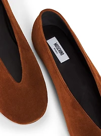 Corsage Suede Ballet Flats