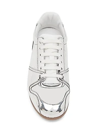 Mirrored Low-Top Tennis Shoes