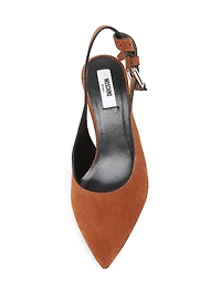 Tie-Me 55MM Suede Slingback Pumps