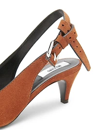 Tie-Me 55MM Suede Slingback Pumps