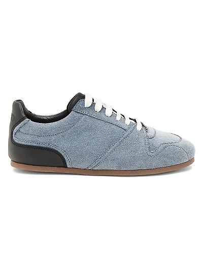 Denim Low-Top Tennis Shoes