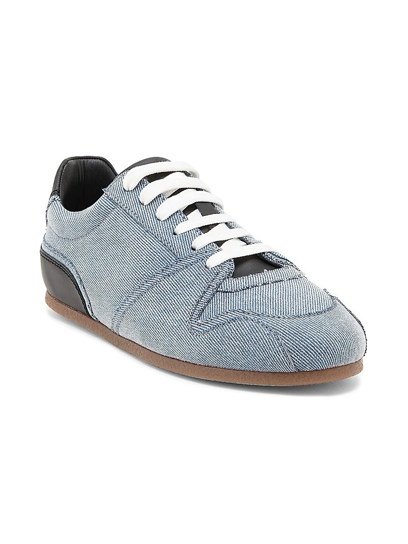 Denim Low-Top Tennis Shoes
