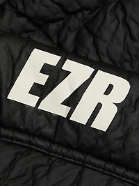 Logo Crinkled Zip-Up Hoodie