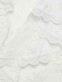 Corsa Floral Lace Long-Sleeve Top