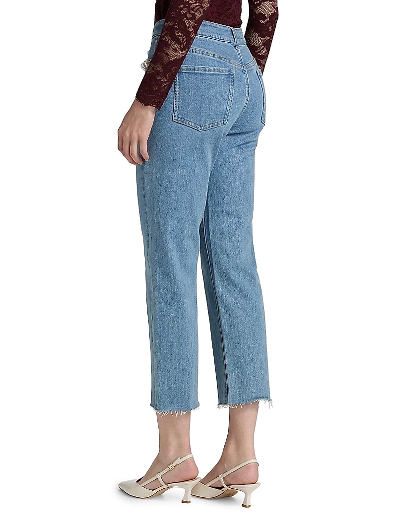 Baylor Embellished Crop Jeans