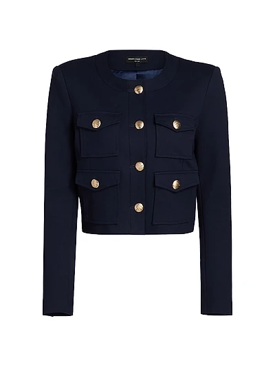 Siena Stretch-Ponte Crop Jacket