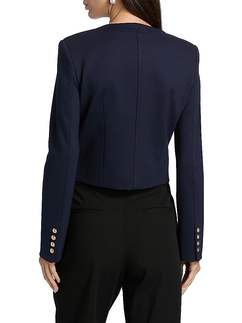 Siena Stretch-Ponte Crop Jacket