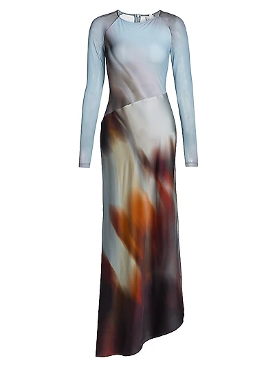 Sofiya Long-Sleeve Maxi Dress