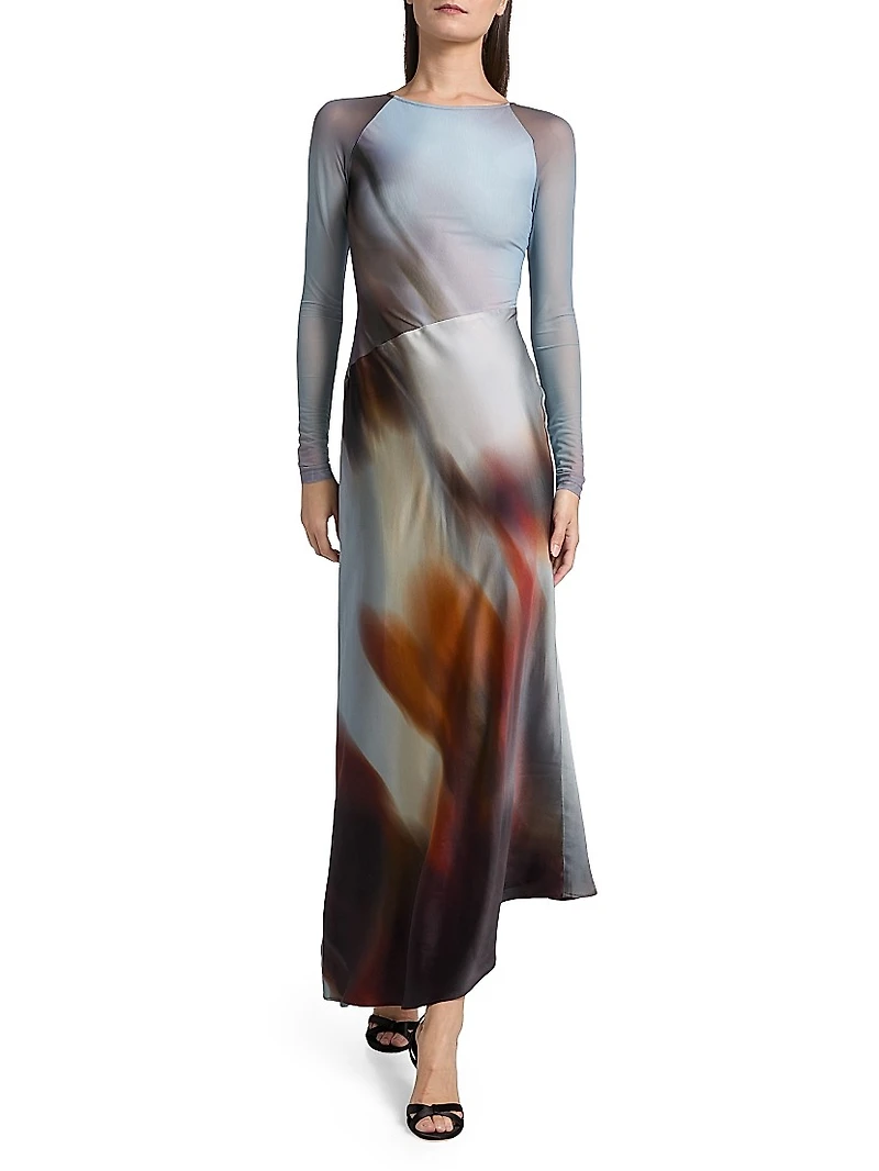 Sofiya Long-Sleeve Maxi Dress