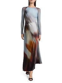 Sofiya Long-Sleeve Maxi Dress