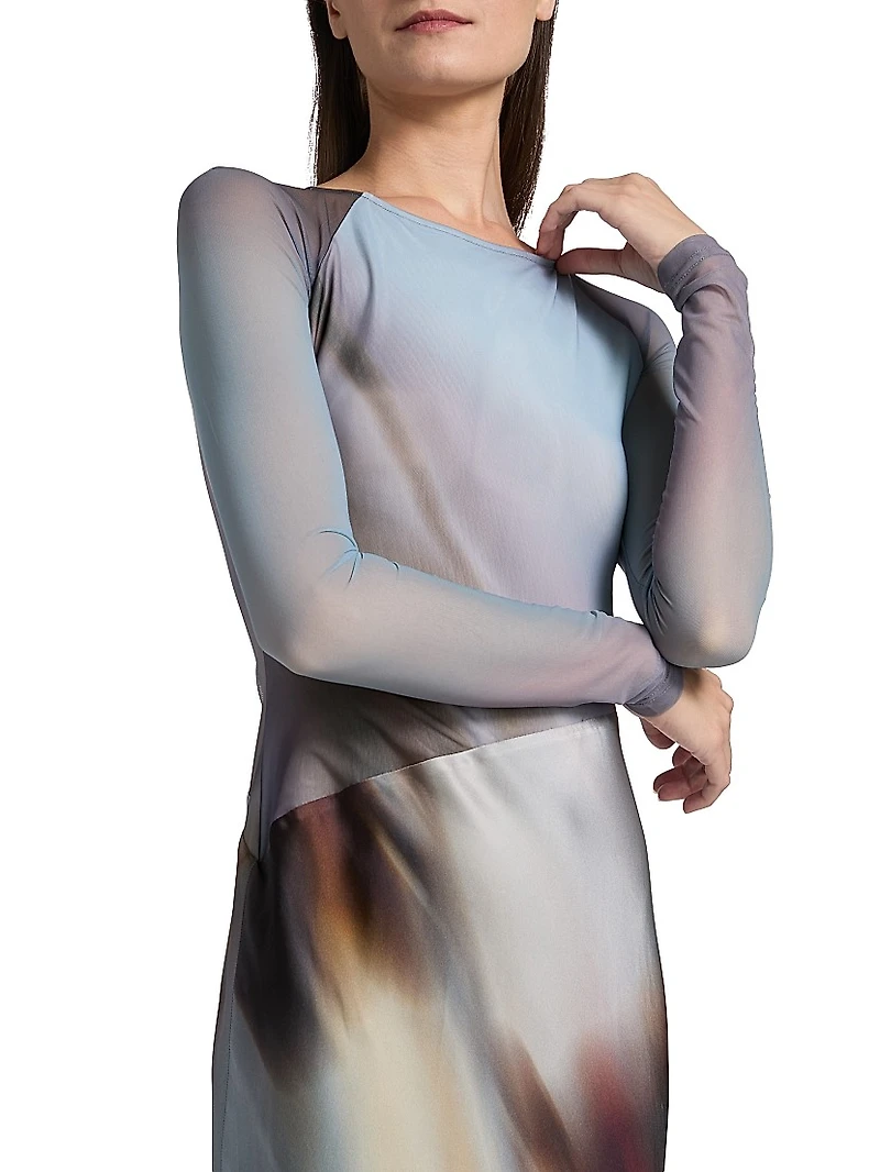 Sofiya Long-Sleeve Maxi Dress