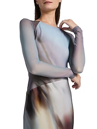 Sofiya Long-Sleeve Maxi Dress