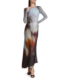 Sofiya Long-Sleeve Maxi Dress