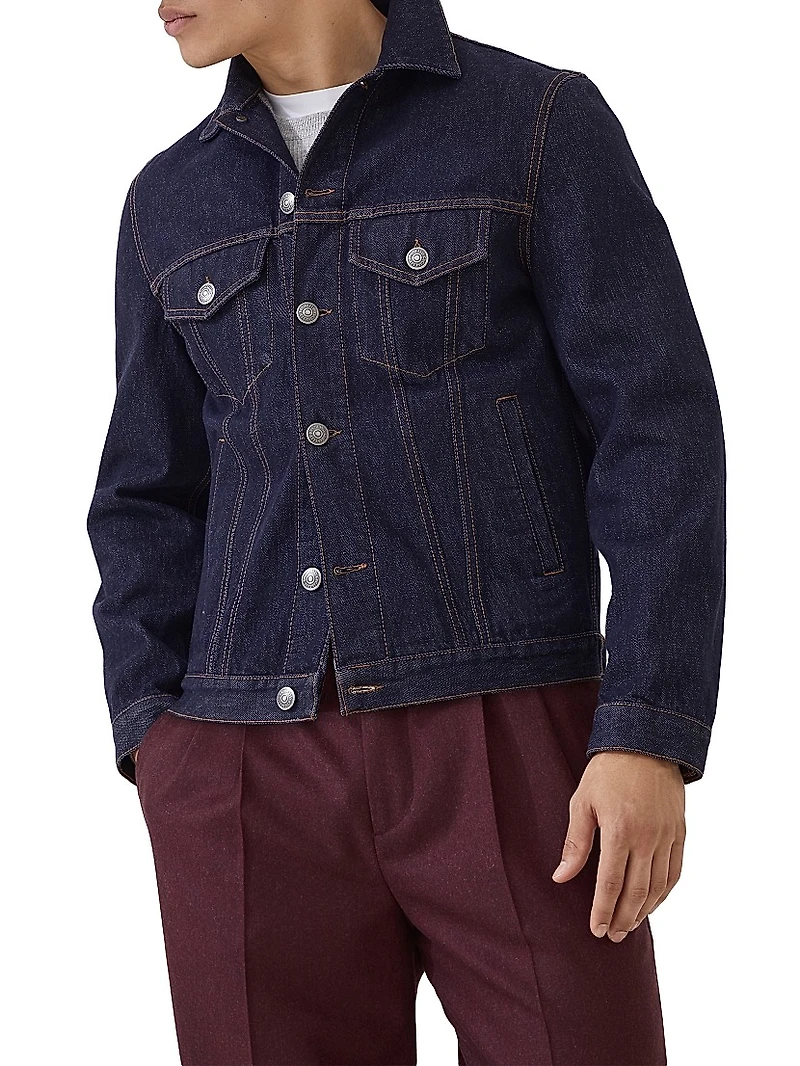 No Fade Denim Four Pocket Jacket