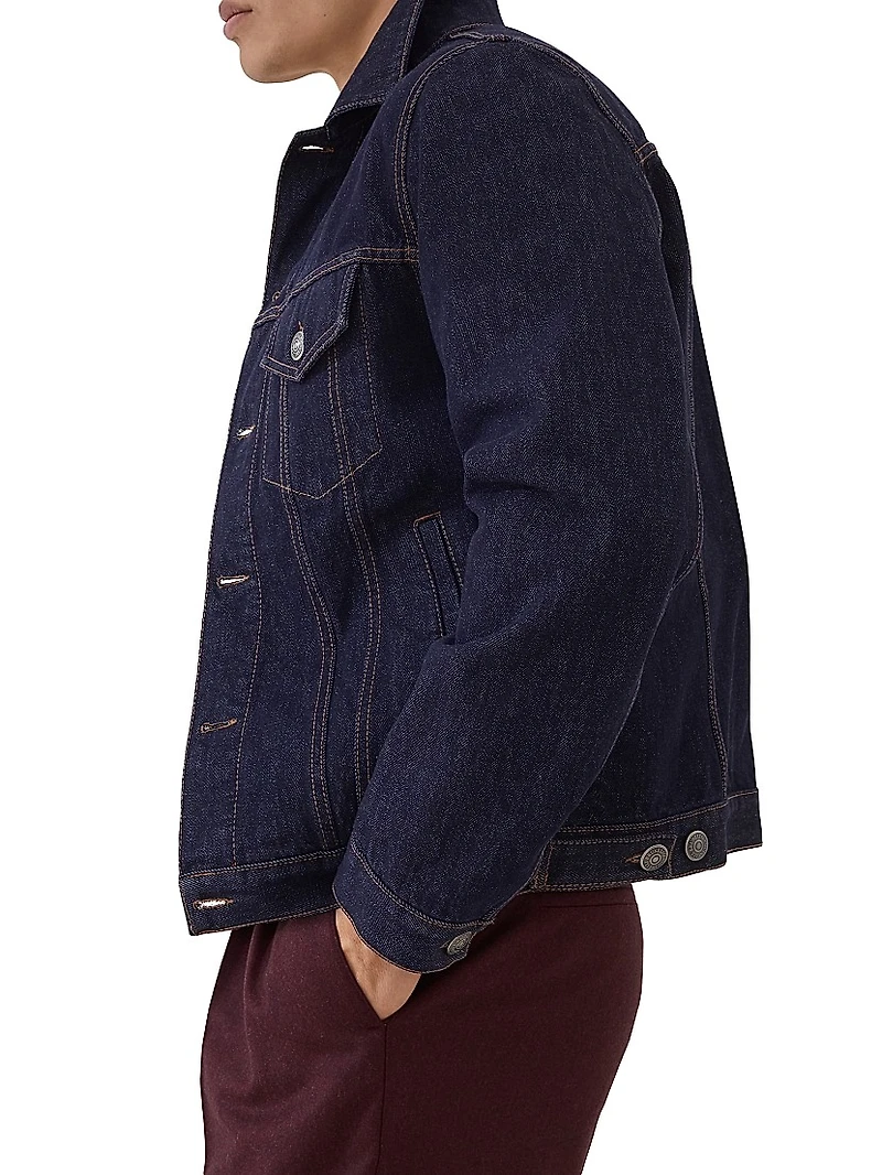 No Fade Denim Four Pocket Jacket