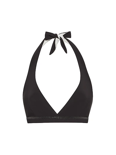 Techno Jersey Bikini Top with Precious Trim