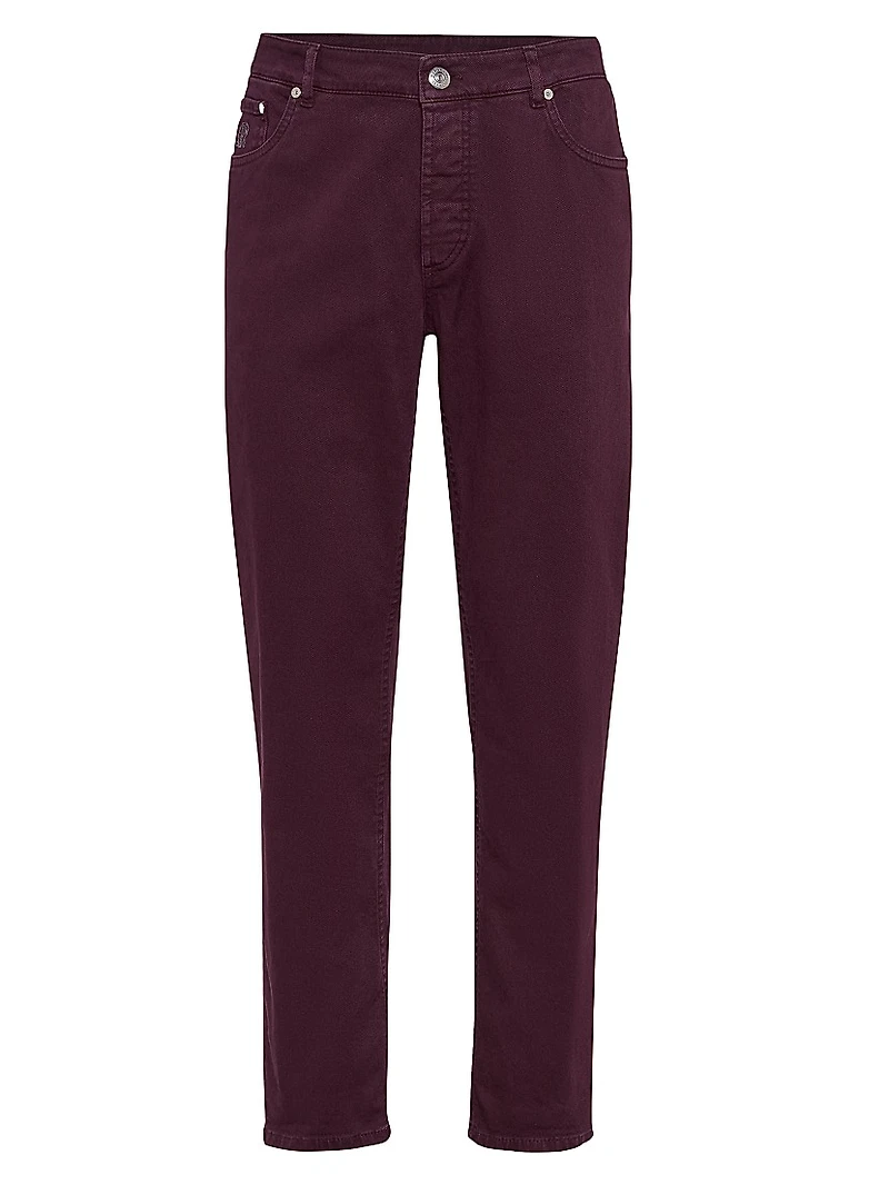 Five Pocket Trousers Comfort Cotton Lightweight Denim