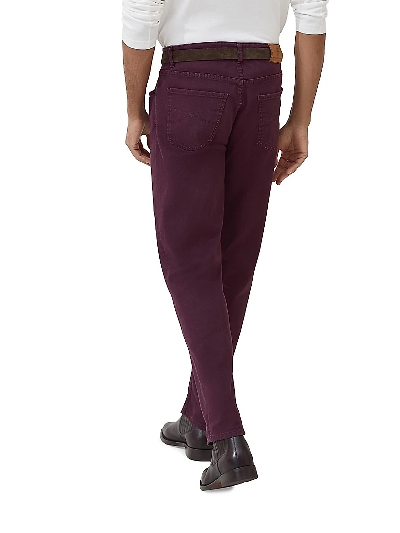 Five Pocket Trousers Comfort Cotton Lightweight Denim