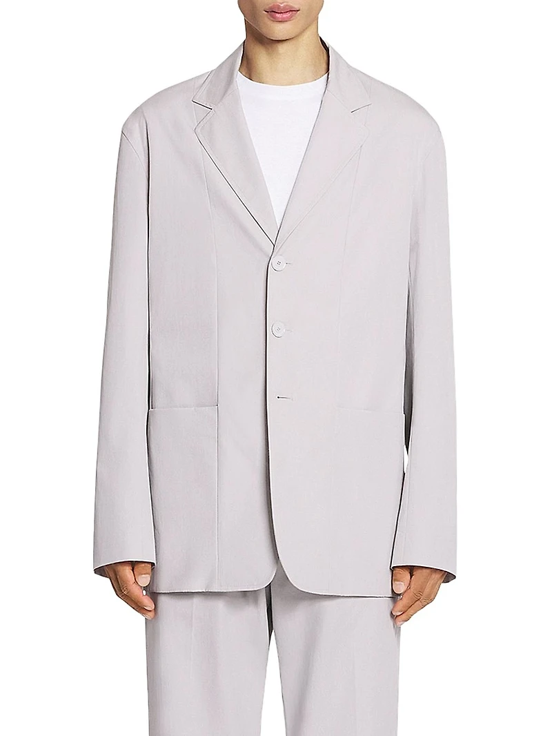 Straight Fit Cotton Jacket