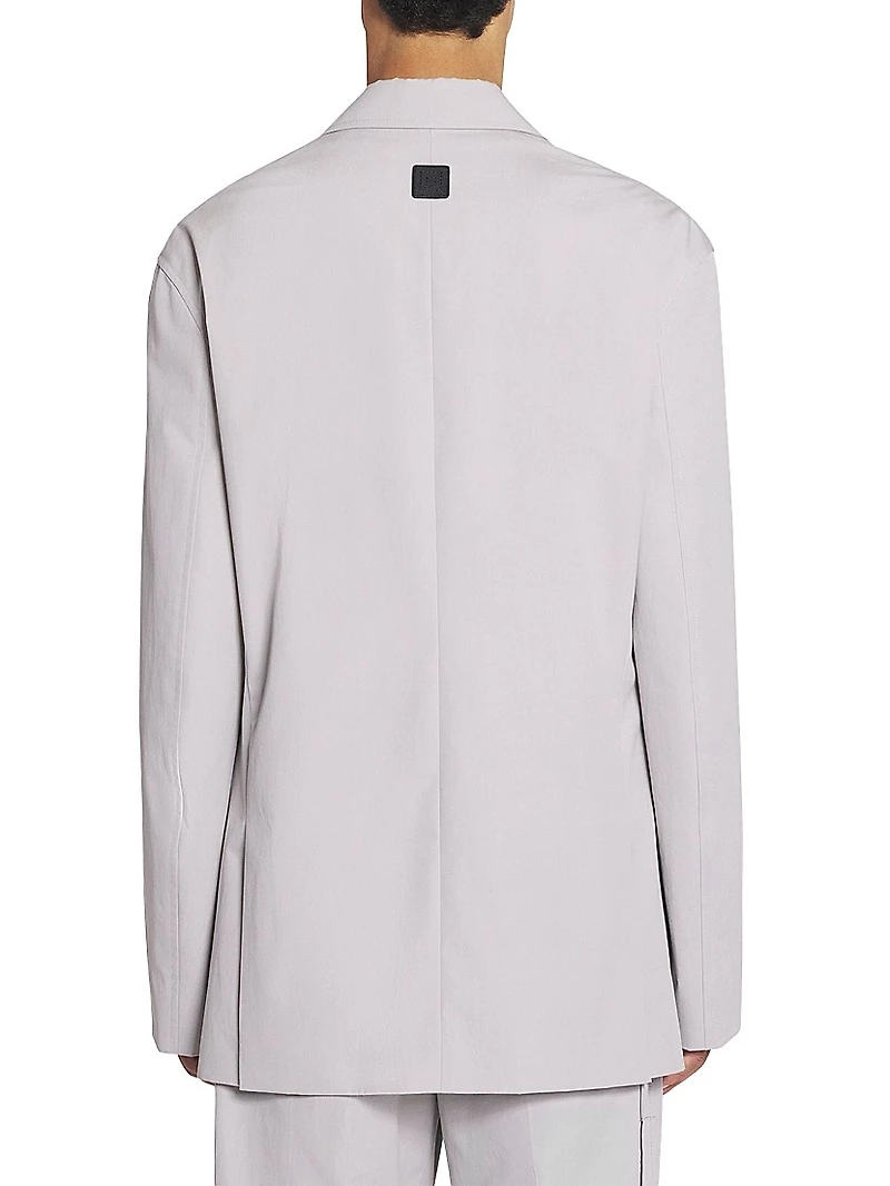 Straight Fit Cotton Jacket
