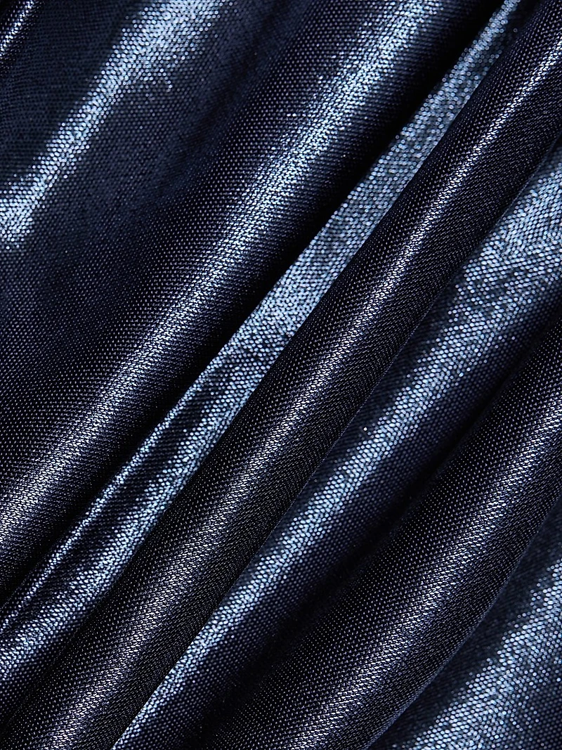 Zari Splendid Metallic Jersey Gown