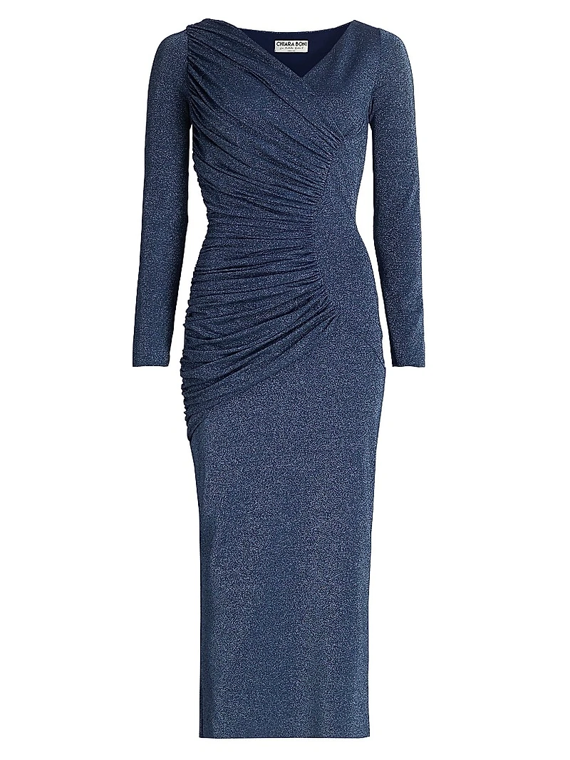 Waleska Ruched Jersey Midi-Dress